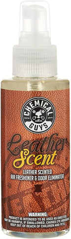 AIR_102_04 Leather Scent Premium Air Freshener and Odor Eliminator, Long-Lasting, Just Like New Scent for Cars, Trucks, SUVs, RVs & More, 4 fl oz