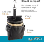 DriverPockets Car Phone Holder Air Vent Pouch and Front Seat Organizer with 3 Pockets, Hanging Hooks and Charging Port