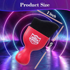 Car Interior Detailing Brush - Red | Sweeps dust from auto dashboard, door panels & buttons. Soft bristles with cover. Ideal vehicle cleaning supply gift.