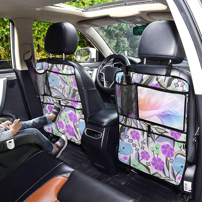 Kick Mats Backseat Protector with Anti Kick Design Offering Safety and Space for Backseat Essentials