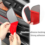 4PCS Car Door Sill Protector,Anti-Scratch & Waterproof Car Door Sills Scratch Protection,Universal Car Exterior Accessories Automotive Door Entry Guard for Car,Truck,SUV (Black Red, Width 2.36")
