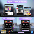 2+32G Double Din Car Stereo Radio Upgraded for Honda CRV 2007–2011 with Wireless Carplay Android Auto, 9.7'' Touch Screen Android 14 GPS Navi Head Unit FM/SWC/WiFi/Bluetooth/Camera