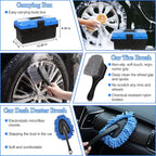 27Pcs Car Detailing Kit, Car Cleaning Kit, Car Detailing Brush Set, Drill Brush Set, Car Detailing Brushes, Car Wash Kit, Car Accessories, Car Cleaning Supplies for Interior, Exterior, Wheels