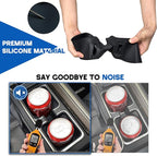 Center Console Cup Holder Inserts for 2024 2025 2026 Lexus GX550 Accessories Non-Slip Cup Holder Silicone Protection Pad Cupholder Coaster Liner for GX 550 Drink Organizer Interior Mat Black