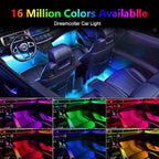 Acrylic Interior Car Lights, Car Accessories 14 in 1 Car LED Strip Lights with APP Control