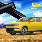 Extra Durable Window Deflectors Tape-On Window Visors Rain Guards Fit for Jeep Grand Wagoneer 2022-2026, Sun Visors, Wind Vent for Shades, Exterior Car Accessories - 4pcs. AG0638