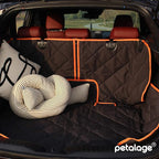 Car Seat Protector, 52” x 50“ for for Familay Car & Regular SUVs, 600D Heavy Duty Car Seat Cover Waterproof Dog Car Seat Cover for Back Seat, Scratch Proof Nonslip Seat Cover for Dogs in Car