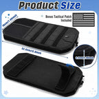 2 Pack Car Visor Organizer Sun Visor Organizer Tactical with Zipper Storage Pouch and Sunglasses Holder Clip for Truck Police Vehicle Equipment