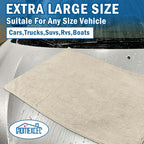 Professional Large Microfiber Car Drying Towels 2 Pack, Lint Free, Scratch Free, Highly Absorbent Drying Towel for Cars, SUVs, RVs, Trucks, and Boats,31" x 24",Brown