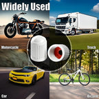 30PCS Tire Valve Stem Caps, Corrosion Resistant, with O Rubber Ring, Airtight Seal Heavy Duty Dustproof Tire Valve Stem Covers for Cars, SUV, Trucks, Bikes, Motorcycles, Bicycles(White)