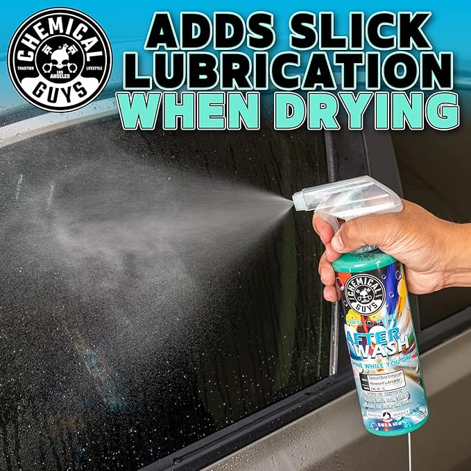 CWS_101_64A Car Wash, Dry & Shine Bundle - Maxi-Suds II Foaming Car Wash Soap, 64 oz (Half Gallon), Cherry Scent + After Wash Gloss Boosting Drying Aid (16 oz) (2 Items)