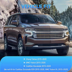 in Channel Rain Guards for Chevy Tahoe/GMC Yukon/Cadillac Escalade 2015 2016 2017 2018 2019 2020 Original Window Deflectors, Vent Window Visors-4PCS