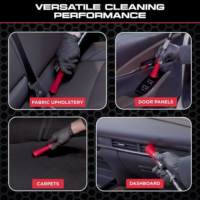 Z-007 Mini | Compact High-Pressure Car Cleaning Tool | Ergonomic Design Speeds Up Interior Detailing | Works with Air Compressor | Powerful & Portable