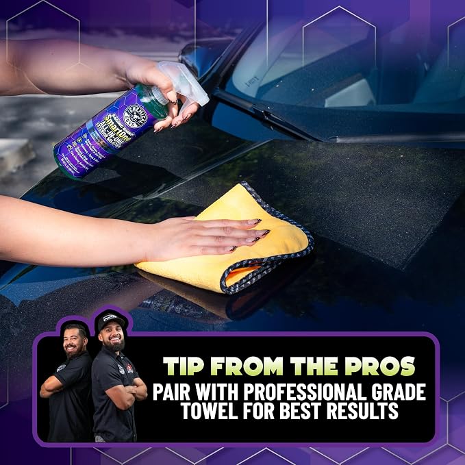Raging Rhino Waterless Car Wash And Quick Detailer Spray And Wipe Exterior Cleaner 2 Pack (20 Oz Each) With 6 Premium Microfiber Towels