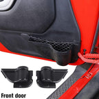for Wrangler JK Storage Pockets, Side Door Organizer Box for Jeep Wrangler 2011-2018 JK JKU Interior Storage Accessories Black 4pcs