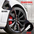 PROTECTiQ PRO Universal Rim Protection Trim - Curb Rash Guard with Award-Winning Patented Design and Premium 3M Tape - Fits Up to 4X 24 Wheels, Cars, Trucks, SUVs - White