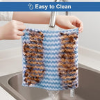 108 Packs Microfiber Cleaning Cloths, 10" x 10" Reusable Kitchen Towels, Lint-Free Cleaning Rags, Super Absorbent Cleaning Cloths for Kitchen, Car, and Household Cleaning, Blue