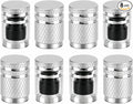 Tire Valve Stem Caps 8 Pack, Aluminum Tire Valve Caps with Plastic Liner, Corrosion Resistant Leak Proof Air Valve Caps, Universal Valve Stem Caps for Cars, Trucks, SUVs, Motorcycles and Bikes
