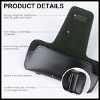 Sunglass Holder for Car Visor, Car Sunglasses Holder Leather, Eyeglasses Holder Glasses Storage Case Visor Accessories
