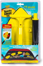 95160 Reach & Clean Windshield Cleaning Tool and Car Window Cleaner Tool for Interior and Exterior Auto Glass, Trucks, SUVs, RVs and Home Windows with 2 Microfiber Pads and Storage Bag