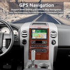 Car Radio for Ford F150 2004-2008: 8-Core 4GB+32GB Android 14 Head Unit | Wireless CarPlay & Android Auto, 7 inch Touchscreen, GPS Navigation, FM, Wifi, Bluetooth, Faster Stable Connection
