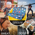 Back Seat Cover for Car Trucks Van SUV Jeep,Waterproof Rear Bench Towel Seat Covers for Dogs and Kids,Automotive Backseat Protector (National Parks)