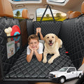 Large Back Seat Extender for Dogs, Hard Bottom Dog Car Seat Cover for Extended Cab Trucks, Waterproof Dog Hammock Pet Travel Bed Rear Seat Protector Holds 400lbs for Ford F-150 SuperCab