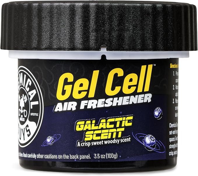 Galactic Scent Gel Can Air Freshener, Adjustable Car Air Freshener Gel With Touchless Vent Control For Cup Holder, Under Seat, Office And Home Use - 3 Pack