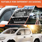 in-Channel Rain Guards Compatible with Nissan Frontier Crew Cab 2022 2023 2024 2025 2026, Durable Side Windows Visor Wind Deflectors 2022-2026 Frontier Rain Guard 4 PCS