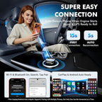 2026 Upgraded 2-in-1 Wireless CarPlay Adapter for iPhone & Android Auto, Plug and Play, Convert Wired to Wireless, Fast Auto-Connect & No Latency, USB-A/USB-C for 98% Factory Wired Cars
