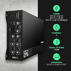 EPICSIX 6-Channel 1200W RMS Digital Class D Full-Range Car Audio Amplifier, Compact High-Power, High/Low Pass Crossover, RCA Line Level Inputs for Aftermarket Radios, Smart Protection