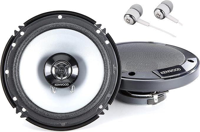 6-1/2" 300W Max (60W RMS per Pair) 6.5" KFC 2-Way Sport Series Flush Mount Car Audio Door Coaxial Speakers