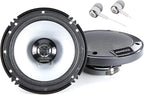 6-1/2" 300W Max (60W RMS per Pair) 6.5" KFC 2-Way Sport Series Flush Mount Car Audio Door Coaxial Speakers