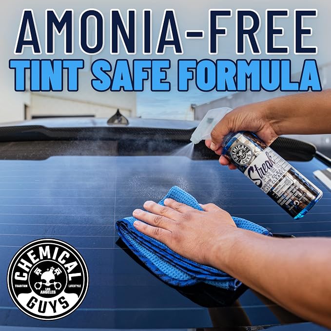 CLD300 Streak Free Glass & Window Cleaner (Works on Glass, Windows, Mirrors, Navigation Screens & More; Car, Truck, SUV and Home Use), Ammonia Free & Safe on Tinted Windows, 128 fl oz