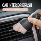 Car Detailing Brushes, Car Interior Dust Sweeping Soft Brush, Soft Bristles Brush Cleaning Tool for Automotive Dashboard, Air Conditioner Vents, Computer, Scratch Free(Ivory White)