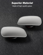 Blind Spot Mirror 2 Pack HD Frameless Convex Glass for Wide Angle View and Safer Lane Changing Compatible with Cars SUVs Trucks RVs Easy Stick On & Long Lasting Durability