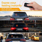Car Accessories for Men, Car Finger Light with Remote - Give The Bird & Wave & Love to Drivers - Truck Accessories, Finger Flicker LED Hand Gesture Signs, Ideal Gift for Men and Women