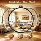 12" Convex Safety Mirror– 180° Adjustable Wide Angle Acrylic Traffic Mirror for Driveway, Garage & Warehouse, Eliminate Blind Spots, Shatterproof Indoor/Outdoor with Easy Wall Mount