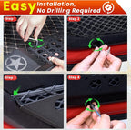 Metal Front Door Storage Box Pockets Fit for Jeep Wrangler,Door Side Insert Organizer for Jeep Wrangler JL JLU 4XE 2018-2025 & Gladiator JT 2020-2025 Interior Door Storage Expansion Accessories 2PCS