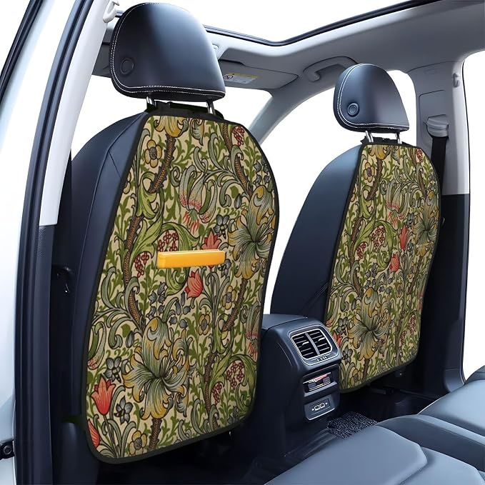 William Morris Car Seat Back Kick Protectors Kick Mats With Storage Pockets For Vehicles To Protect From Dirt Mud Scratches 2 Pack