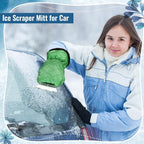 Ice Scraper with Glove Waterproof Ice Scrapers for Car Windshield No Scratch Comfortable Removal Snow Mitt Glove Windproof Warm for SUV Vehicle Truck Snow Quickly Removal