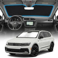 for VW Tiguan Sun Shade Windshield Cover - Custom Fit Tiguan Accessories 2018-2024 2025 Sunshade Foldable UV Protection & Heat Shield Sun Visor Accessories