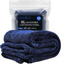 XL Car Drying Towel, 1300 GSM Professional Car Towel with Double Twisted Loop, Car Drying Towels Extra Large Super Absorbent, Microfiber Drying Towels for Cars, Trucks, SUVs - 40"x24", Navy