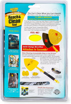 95160 Reach & Clean Windshield Cleaning Tool and Car Window Cleaner Tool for Interior and Exterior Auto Glass, Trucks, SUVs, RVs and Home Windows with 2 Microfiber Pads and Storage Bag