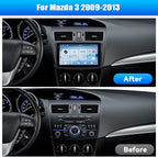 [6+128G] 8-Core Android 15 Car Radio Stereo for Mazda 3 2009-2013 with Wireless Carplay&Android Auto,9 Inch Touchscreen Car Radio with Mirror Link Bluetooth FM/RDS DSP HiFi WiFi GPS SWC