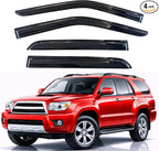 KPY Rain Guards Fit for 2003-2009 Toyota 4Runner, Out-Channel Window Visors Vent Wind Deflectors 4PC, Car Accessories for 03-09 4Runner