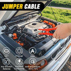Car Emergency Kit with Jumper Cable, First Aid Kit Safety Assistance Tools for Travel Camping Outdoor Cars Truck SUV RV, Roadside Essentials with Flash Light