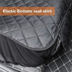 Dog Car Seat Cover for Front Seat, Waterproof Pet Car Seat Protector with Pocket & Elastic Skirt, Non-Slip Dog Bucket Seat Covers for Cars, Trucks & SUVs