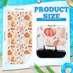Car Seat Towel Covers with Storage Bag, 63 x 32 Inch Universal Non Slip Waterproof Sweat Protector for Car Truck, Gym Swimming Running, Machine Washable(2 Pack,Pumpkin Pine Cones)