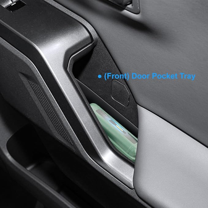 (4Pack) 2026 RAV4 Door Pocket Tray for Toyota RAV4 (LE/SE/XLE Premium/Woodland/XSE/Limited), Durable Door Slot Pocket Insert 2026 RAV4 Accessories